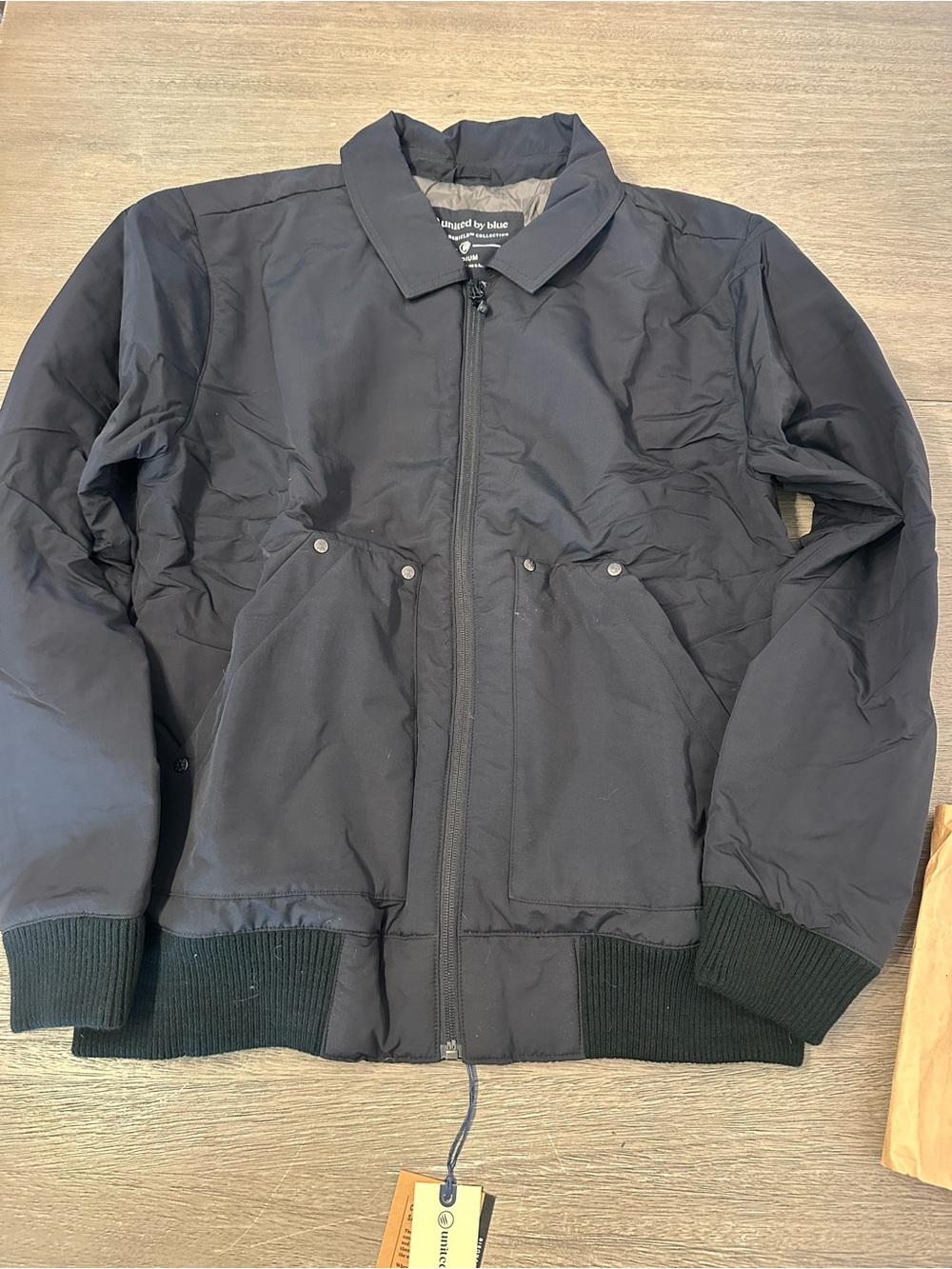 United By Blue Black Bomber Jacket